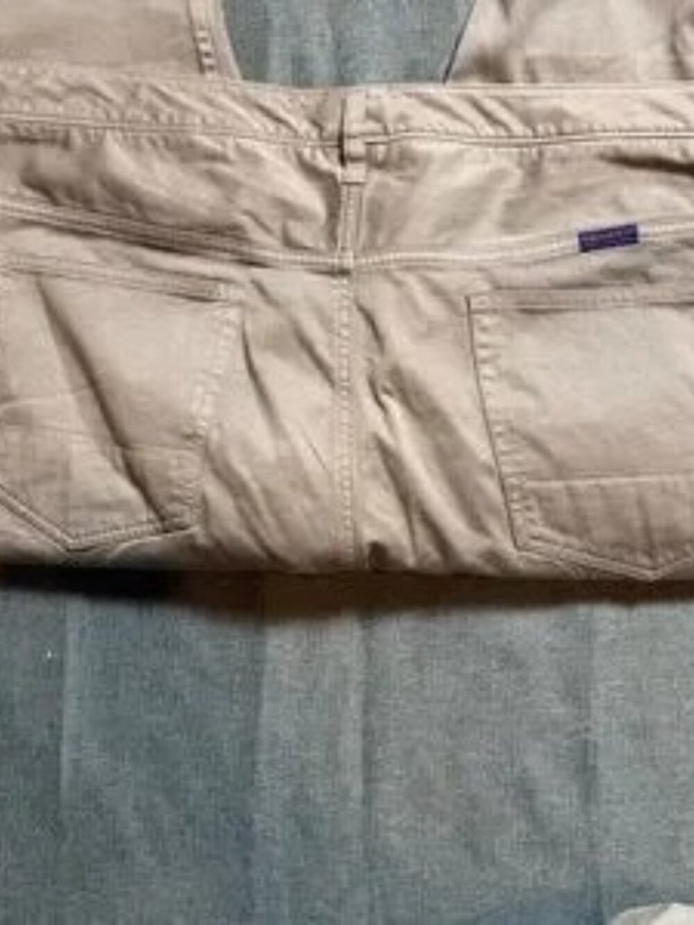 Cream Straight Chino Pants Men's - Picture 6 of 6